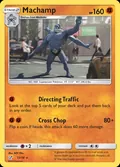 Machamp, card 13 of the Detective Pikachu set, 2019, illustrated by MPC Film