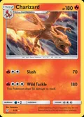 Charizard, card 5 of the Detective Pikachu set, 2019, illustrated by Framestore