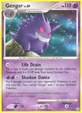 Gengar, card 27 of the Diamond & Pearl set, 2007, illustrated by Kagemaru Himeno