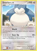 Snorlax, card 37 of the Diamond & Pearl set, 2007, illustrated by Ken Sugimori