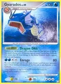 Gyarados, card 26 of the Mysterious Treasures set, 2007, illustrated by Mitsuhiro Arita