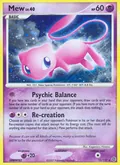 Mew, card 15 of the Secret Wonders set, 2007, illustrated by Kagemaru Himeno