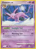 Espeon, card 18 of the Majestic Dawn set, 2008, illustrated by Naoyo Kimura
