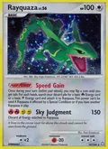 Rayquaza, card 14 of the Legends Awakened set, 2008, illustrated by Kent Kanetsuna