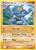 Machamp, card 20 of the Stormfront set, 2008, illustrated by Masakazu Fukuda