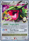 Rayquaza C LV.X, card DP47 of the DP Black Star Promos set, 2007, illustrated by Shizurow