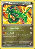 Rayquaza, card 11 of the Dragon Vault set, 2012, illustrated by 5ban Graphics