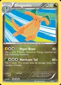 Dragonite, card 5 of the Dragon Vault set, 2012, illustrated by Mitsuhiro Arita