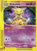 Alakazam, card 1 of the Expedition Base Set set, 2002, illustrated by Hajime Kusajima