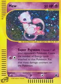 Mew, card 19 of the Expedition Base Set set, 2002, illustrated by Hajime Kusajima