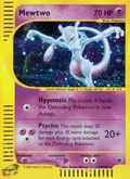 Mewtwo, card 20 of the Expedition Base Set set, 2002, illustrated by Kimiya Masago