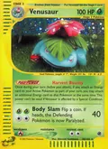 Venusaur, card 30 of the Expedition Base Set set, 2002, illustrated by Shin-ichi Yoshikawa