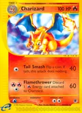 Charizard, card 39 of the Expedition Base Set set, 2002, illustrated by Atsuko Nishida