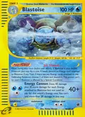Blastoise, card 4 of the Expedition Base Set set, 2002, illustrated by Kimiya Masago