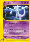 Mewtwo, card 56 of the Expedition Base Set set, 2002, illustrated by Kimiya Masago