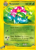 Venusaur, card 67 of the Expedition Base Set set, 2002, illustrated by Atsuko Nishida