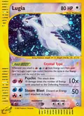 Lugia, card 149 of the Aquapolis set, 2003, illustrated by Naoyo Kimura