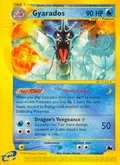 Gyarados, card 11 of the Skyridge set, 2003, illustrated by Kimiya Masago