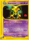 Alakazam, card 2 of the Skyridge set, 2003, illustrated by Kimiya Masago