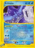 Articuno, card 4 of the Skyridge set, 2003, illustrated by Hajime Kusajima