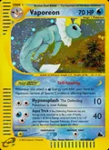 Vaporeon, card H31 of the Skyridge set, 2003, illustrated by Naoyo Kimura
