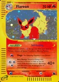 Flareon, card H7 of the Skyridge set, 2003, illustrated by Kyoko Umemoto