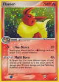Flareon, card 5 of the Unseen Forces set, 2005, illustrated by Naoyo Kimura