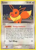 Eevee, card 55 of the Unseen Forces set, 2005, illustrated by Miki Tanaka
