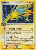 Jolteon, card 8 of the Unseen Forces set, 2005, illustrated by Mitsuhiro Arita