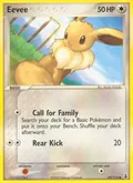 Eevee, card 69 of the Delta Species set, 2005, illustrated by Atsuko Nishida