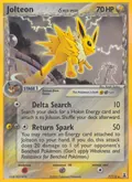 Jolteon δ, card 7 of the Delta Species set, 2005, illustrated by Kouki Saitou