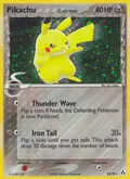 Pikachu δ, card 93 of the Legend Maker set, 2006, illustrated by Ryo Ueda