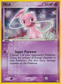 Mew, card 111 of the Holon Phantoms set, 2006, illustrated by Ken Sugimori
