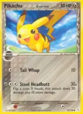 Pikachu δ, card 79 of the Holon Phantoms set, 2006, illustrated by Atsuko Nishida