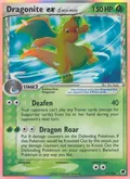 Dragonite ex δ, card 91 of the Dragon Frontiers set, 2006, illustrated by Ryo Ueda