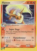 Flareon, card 5 of the Sandstorm set, 2003, illustrated by Midori Harada