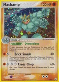 Machamp, card 9 of the Hidden Legends set, 2004, illustrated by Hajime Kusajima