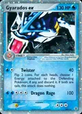 Gyarados ex, card 109 of the FireRed & LeafGreen set, 2004, illustrated by Hikaru Koike