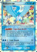 Articuno ex, card 114 of the FireRed & LeafGreen set, 2004, illustrated by Ryo Ueda