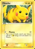 Pikachu, card 74 of the FireRed & LeafGreen set, 2004, illustrated by Midori Harada