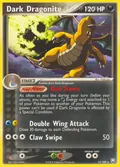 Dark Dragonite, card 15 of the Team Rocket Returns set, 2004, illustrated by Nakaoka