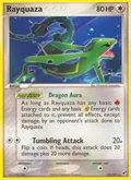 Rayquaza, card 22 of the Deoxys set, 2005, illustrated by Hiromichi Sugiyama