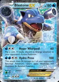 Blastoise-EX, card 17 of the Generations set, 2016, illustrated by Eske Yoshinob