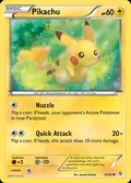 Pikachu, card 26 of the Generations set, 2016, illustrated by Atsuko Nishida