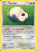 Snorlax, card 58 of the Generations set, 2016, illustrated by Mitsuhiro Arita