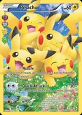 Pikachu, card RC29 of the Generations set, 2016, illustrated by Kagemaru Himeno
