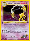 Sabrina's Alakazam, card 16 of the Gym Challenge set, 2000, illustrated by Ken Sugimori