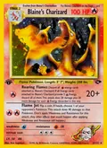Blaine's Charizard, card 2 of the Gym Challenge set, 2000, illustrated by Ken Sugimori
