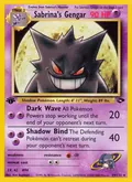 Sabrina's Gengar, card 29 of the Gym Challenge set, 2000, illustrated by Ken Sugimori