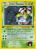 Erika's Venusaur, card 4 of the Gym Challenge set, 2000, illustrated by Ken Sugimori